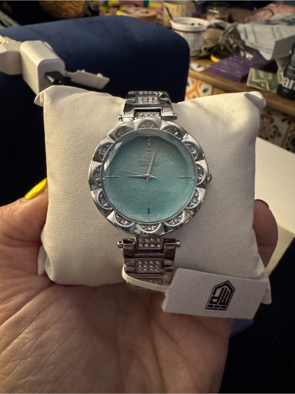 NEW in box Montres Prestige X Invicta Women’s Blue Crystal Flower Watch MPW-0209 - Picture 5 of 6